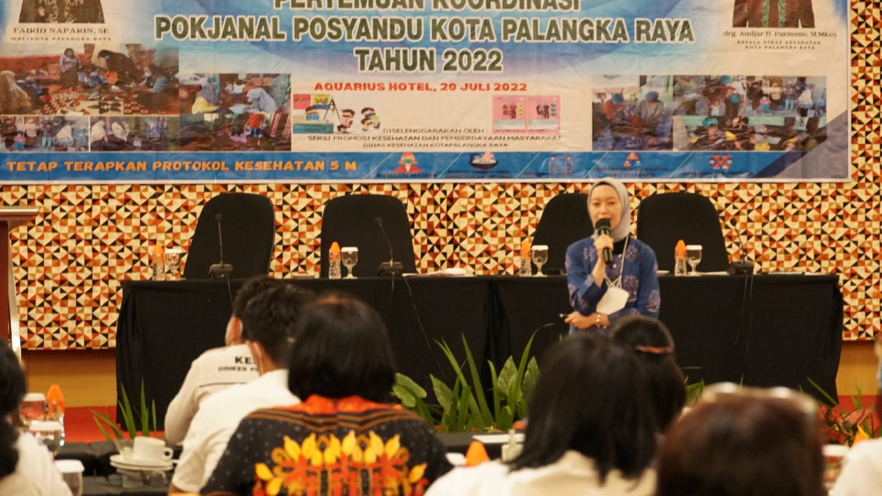 Ketua Tim Penggerak Pemberdayaan dan Kesejahteraan Keluarga (TP-PKK) Kota Palangka Raya, Avina Fairid Naparin menyebutkan bahwa posyandu