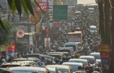 Macet di Jembatan Mampang Kota Depok. Foto : Instagram